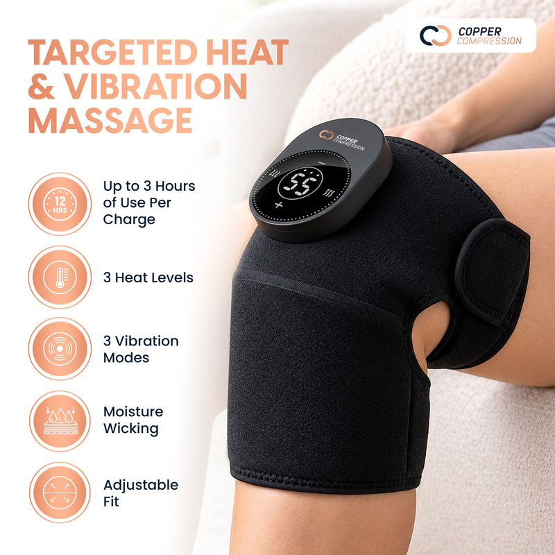 Copper Compression CopperVibe™ Vibrating and Heat Knee Massager