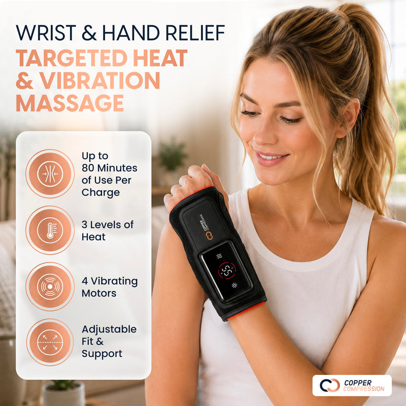 Copper Compression CopperVibe™ Vibrating and Heat Wrist Massager