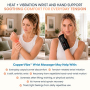 Copper Compression CopperVibe™ Vibrating and Heat Wrist Massager