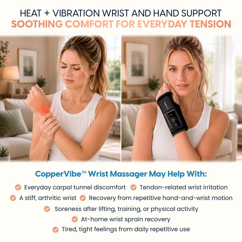 Copper Compression CopperVibe™ Vibrating and Heat Wrist Massager