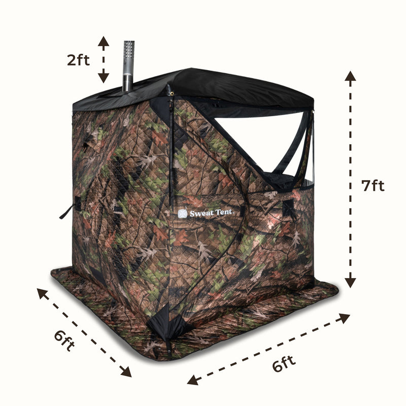 sweat tent portable sauna SweatTent Portable Wood-Fired Sauna for Outdoor Use - Camo