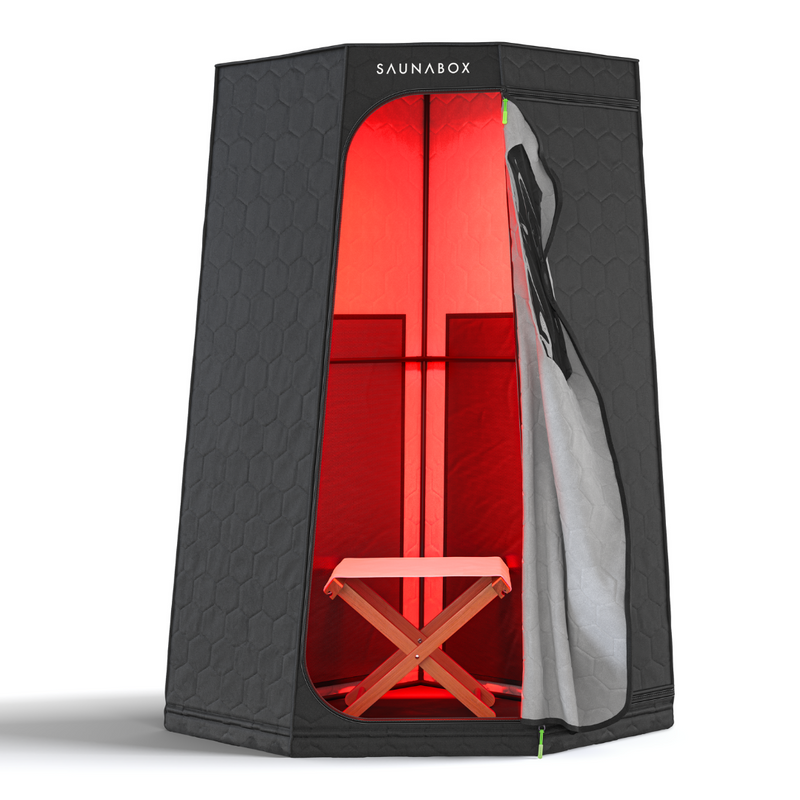 SaunaBox® Pulse PRO: Infrared Sauna with Red-Light Therapy