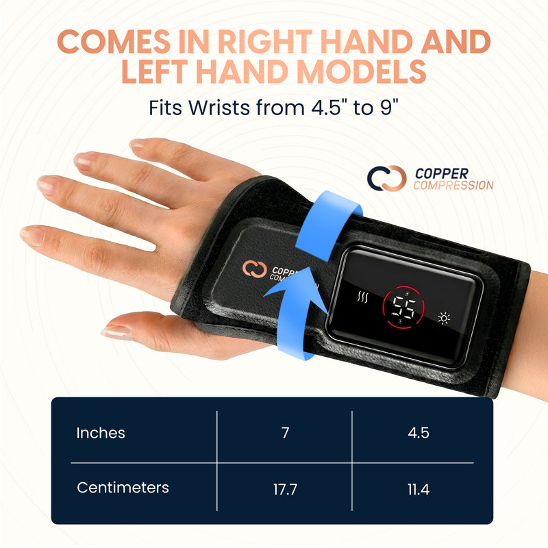 Copper Compression CopperVibe™ Vibrating and Heat Wrist Massager