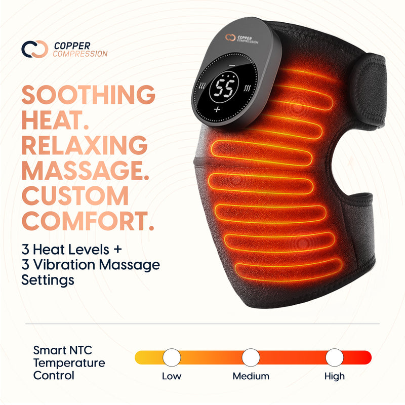 Copper Compression CopperVibe™ Vibrating and Heat Knee Massager