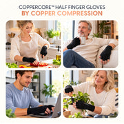 Copper Compression CopperCore™ Infrared Energy Half Finger Gloves