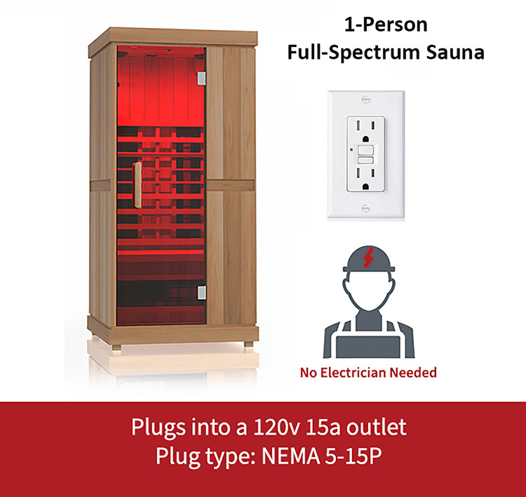 Finnmark FD-1 1-Person Full Spectrum Indoor Infrared Sauna