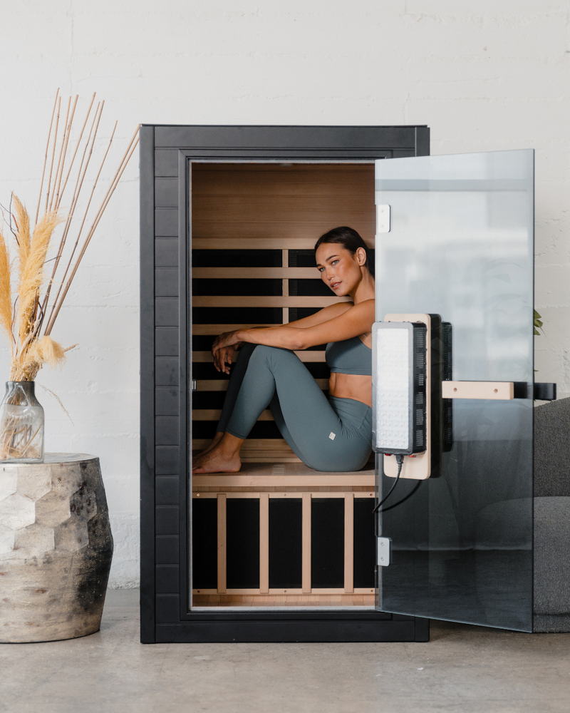 SaunaBox® Solara: Full Spectrum 1-Person Infrared Sauna
