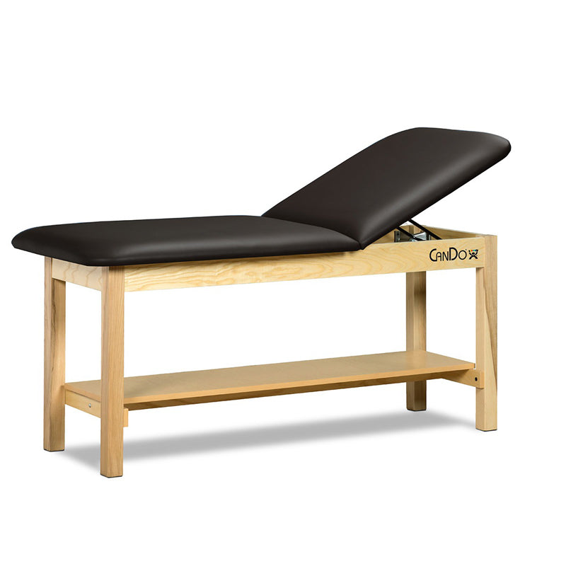 CanDo Treatment Table w/ Adjustable Back & Shelf