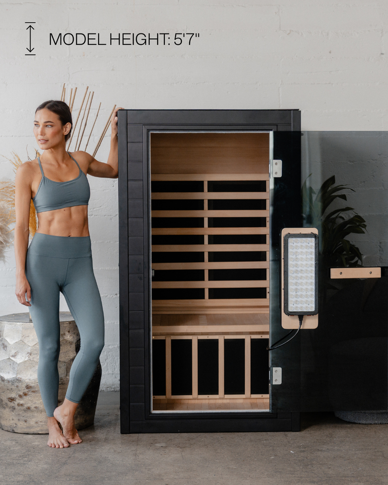 SaunaBox® Solara: Full Spectrum 1-Person Infrared Sauna