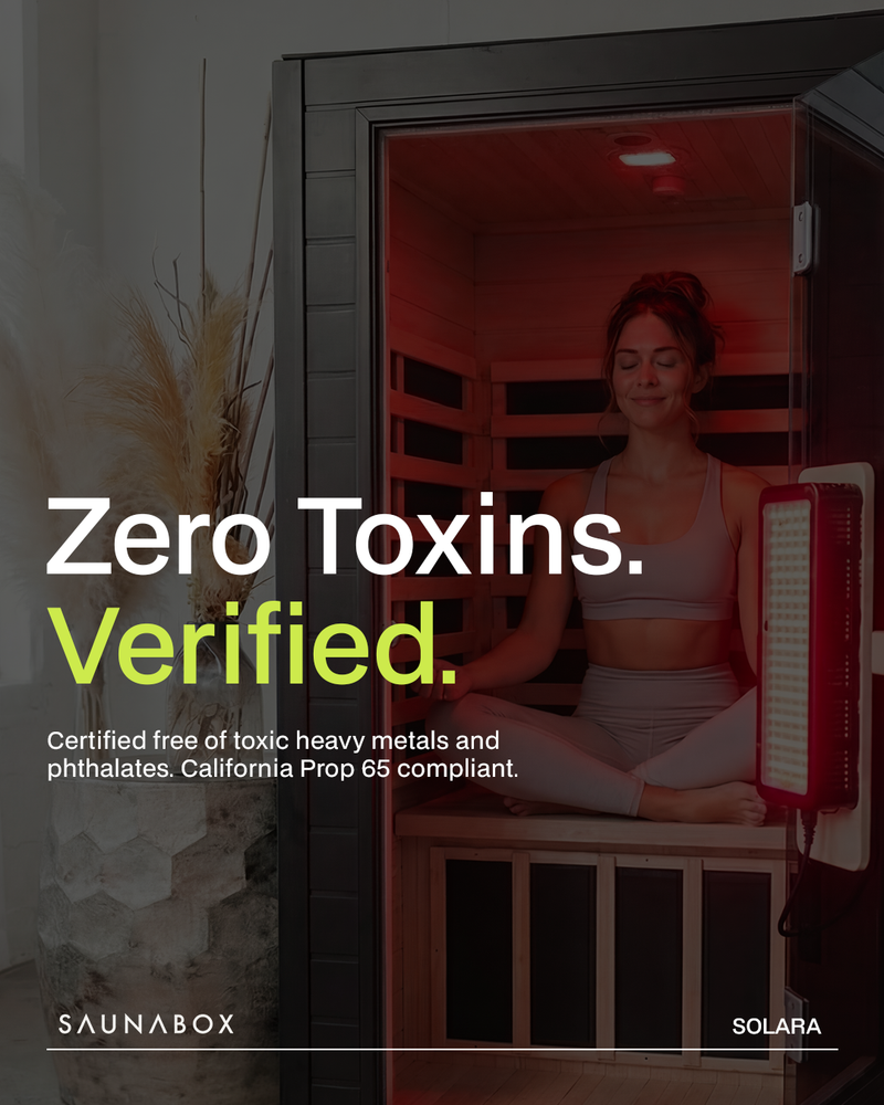 SaunaBox® Solara: Full Spectrum 1-Person Infrared Sauna