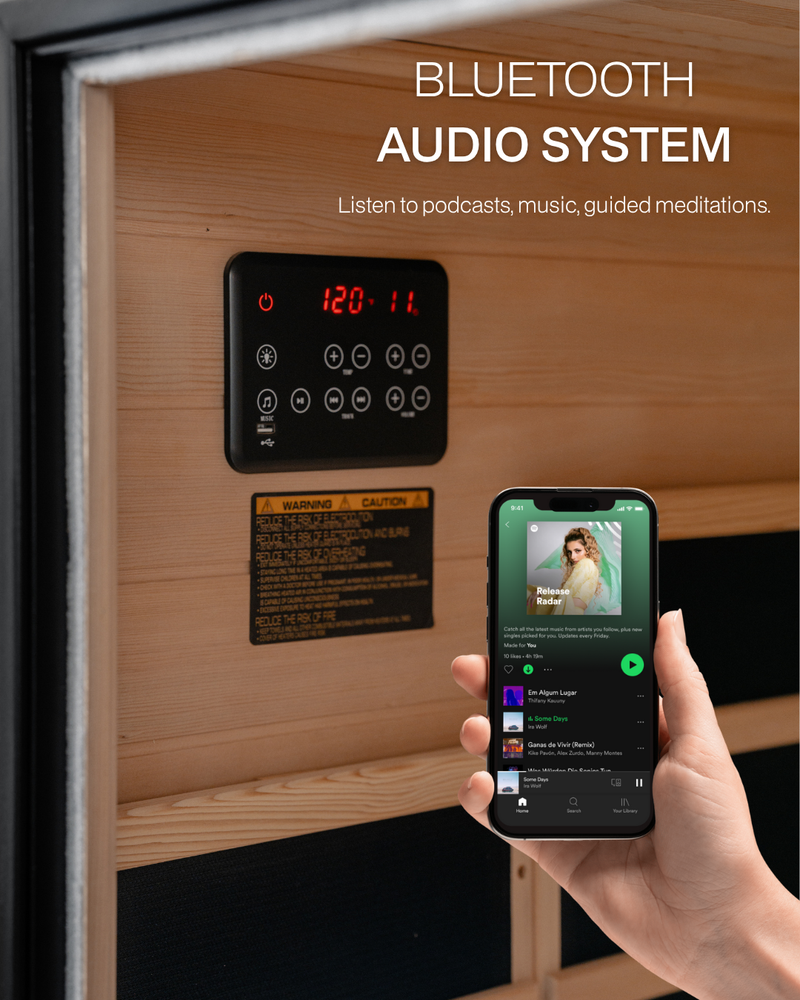 SaunaBox® Solara: Full Spectrum 1-Person Infrared Sauna