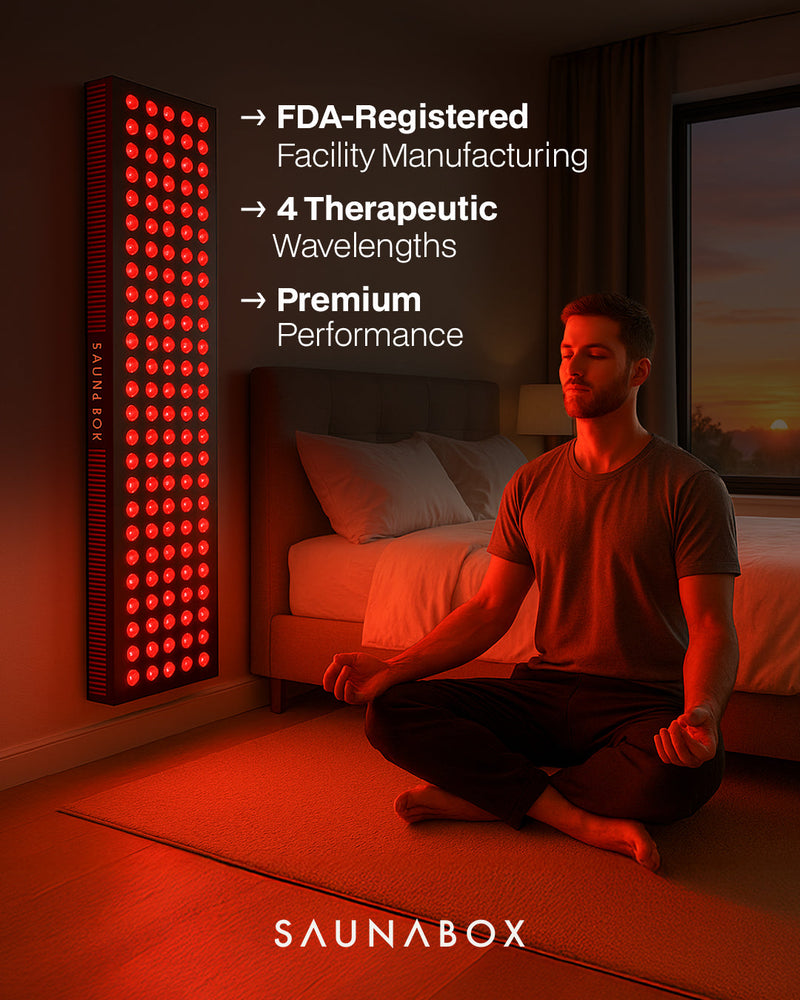 SaunaBox Nova XL: Full Body Red Light Panel with Near Infrared