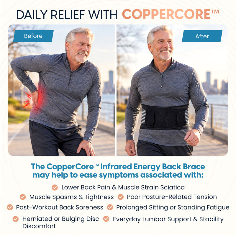 Copper Compression CopperCore™ Infrared Energy Back Brace
