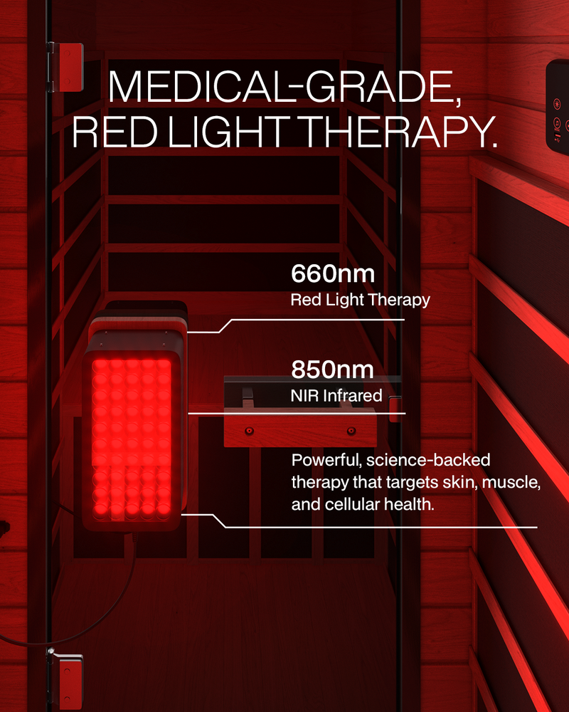 SaunaBox® Solara: Full Spectrum 1-Person Infrared Sauna
