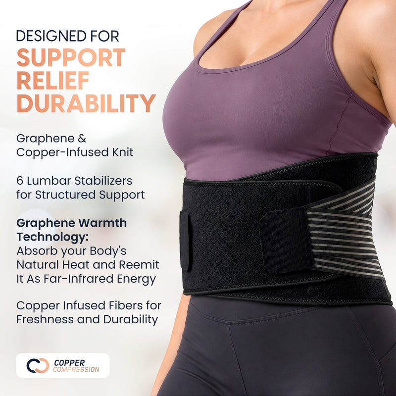 Copper Compression CopperCore™ Infrared Energy Back Brace