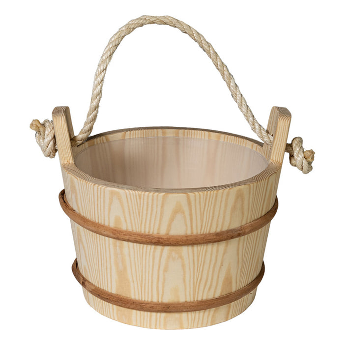Prosaunas Rope Handle Wood Sauna Bucket