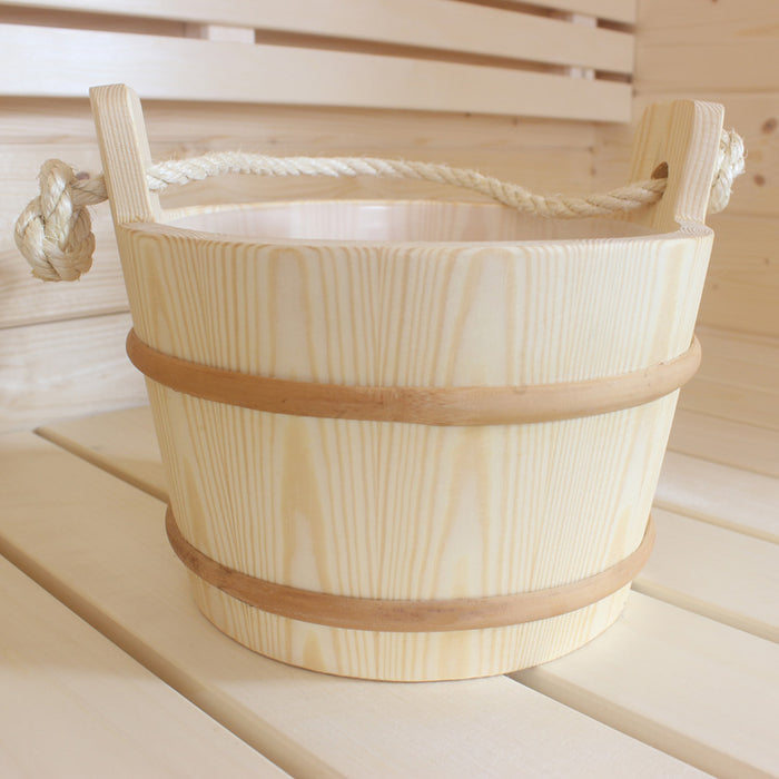 Prosaunas Rope Handle Wood Sauna Bucket