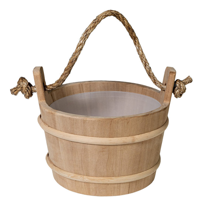 Prosaunas Rope Handle Wood Sauna Bucket