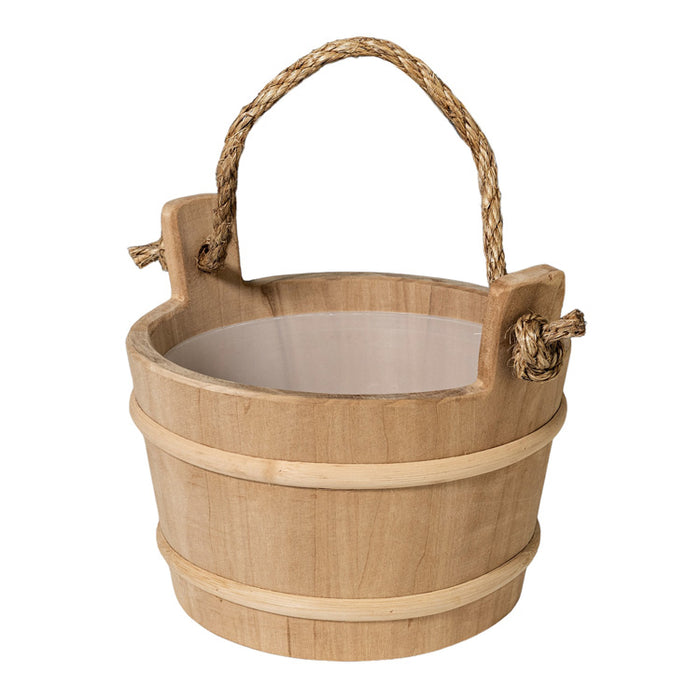 Prosaunas Rope Handle Wood Sauna Bucket