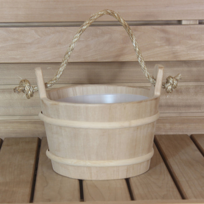 Prosaunas Rope Handle Wood Sauna Bucket