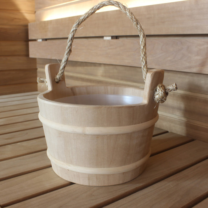 Prosaunas Rope Handle Wood Sauna Bucket
