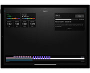 Garmin Tacx Nera, a Tacx Training workout shown on a tablet
