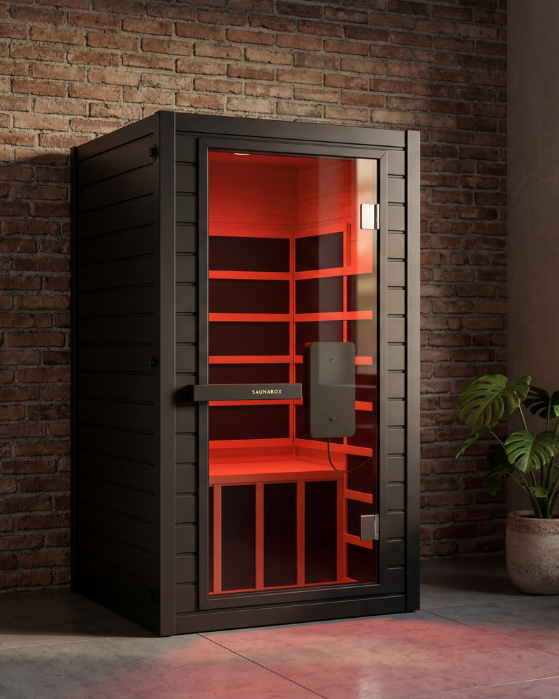 SaunaBox® Solara: Full Spectrum 1-Person Infrared Sauna