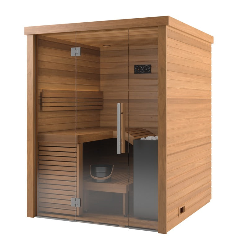 Auroom Baia Glass sauna, view 1