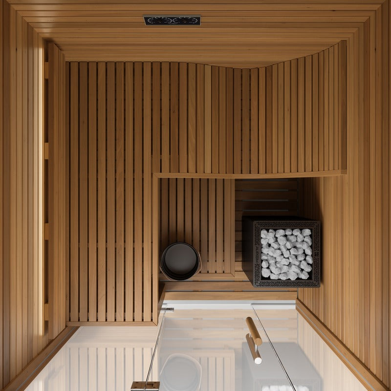 Auroom Baia Glass sauna, view 3