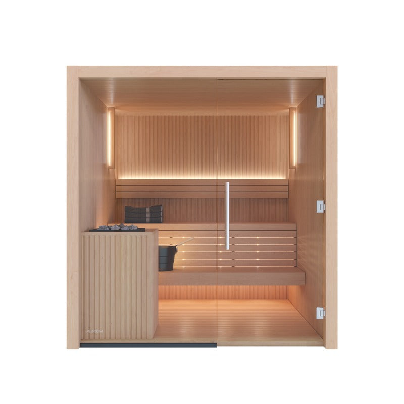 Auroom Libera Glass sauna, view 1