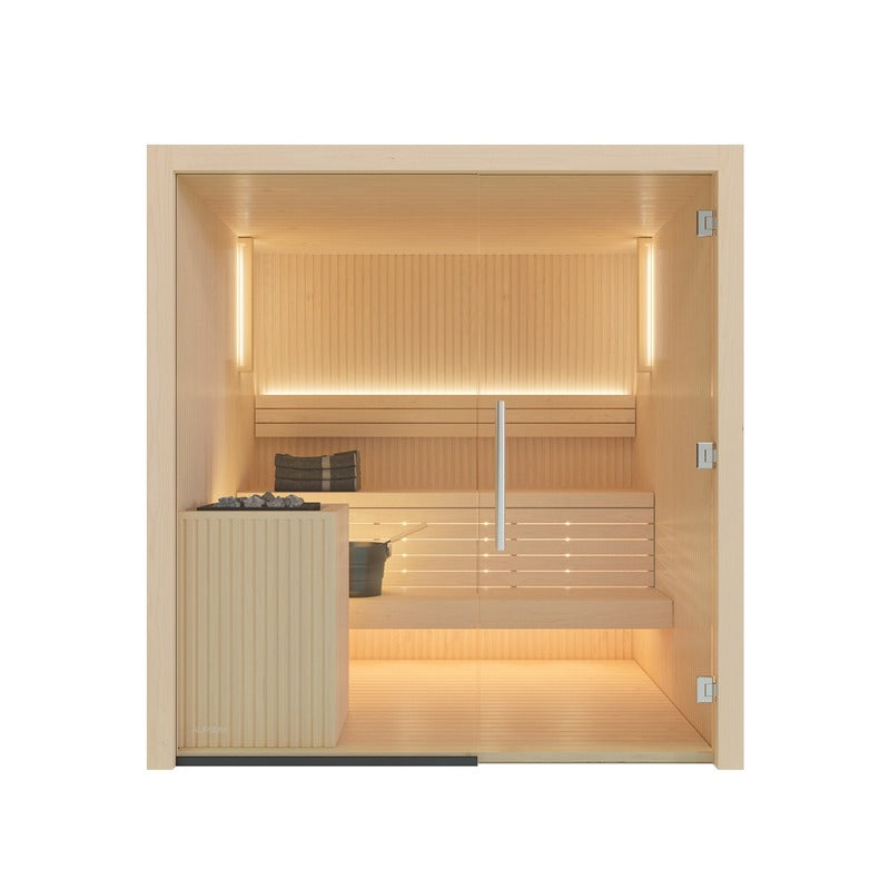 Auroom Libera Glass sauna, view 2