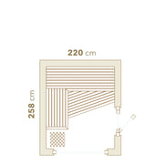 Auroom Terra S sauna, view 6
