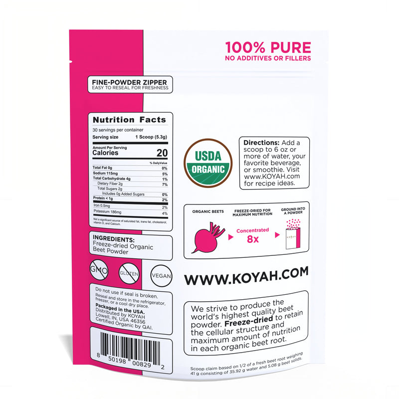 KOYAH Organic Beet Powder