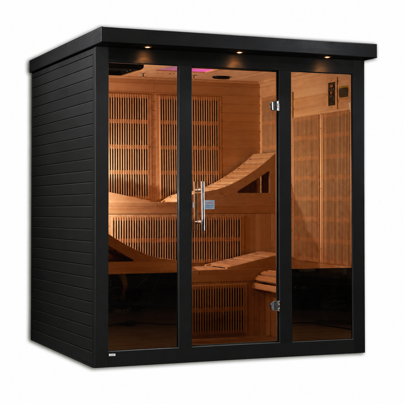 Golden Designs Monaco 6-Person Near Zero EMF Far Infrared Sauna (Canadian Hemlock)