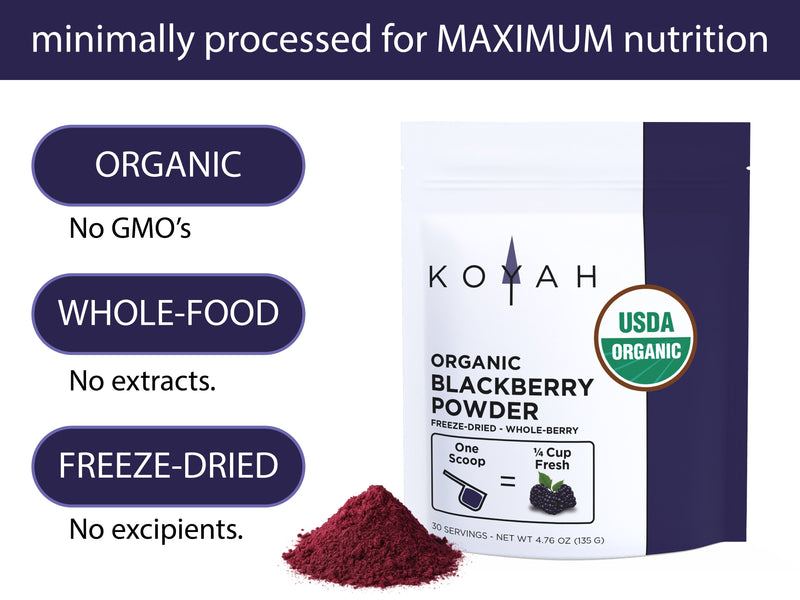 KOYAH Organic Blackberry Powder
