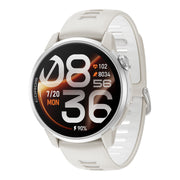 COROS Pace 4 Pro GPS sport watch in white, three-quarter view
