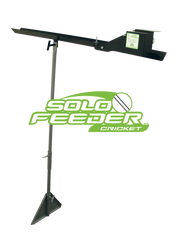 Sports Attack Crick Attack Solo Feeder, the chute on its stand