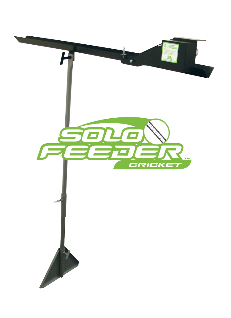 Sports Attack Crick Attack Solo Feeder, the chute on its stand