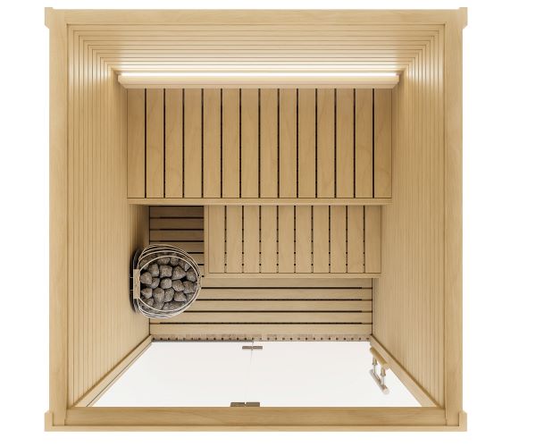 Auroom Cala Glass 3 Person Indoor Sauna