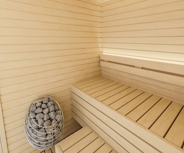 Auroom Cala Glass 3 Person Indoor Sauna