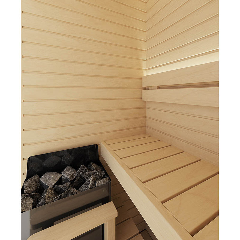 Auroom Cala Glass 1 Person Mini Indoor Sauna