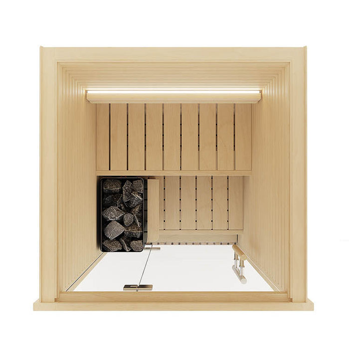 Auroom Cala Glass 1 Person Mini Indoor Sauna