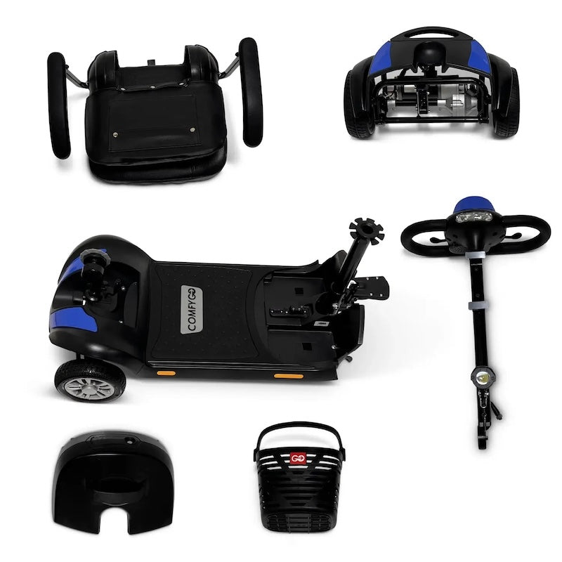 ComfyGO Z-4 Ultra-Light Electric Mobility Scooter with Quick-Detach Frame