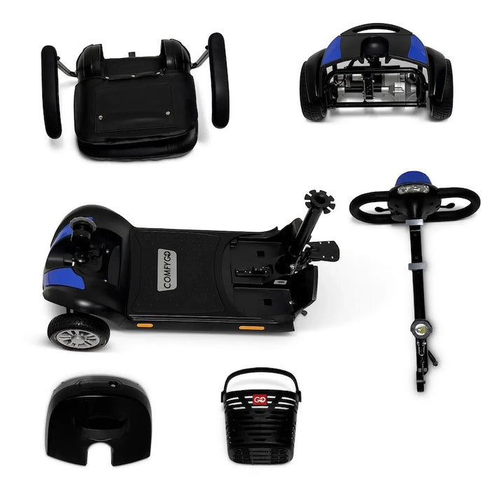 ComfyGO Z-4 Ultra-Light Electric Mobility Scooter with Quick-Detach Frame