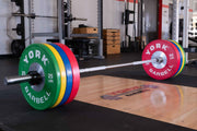 York Competition Bumper Plate detail