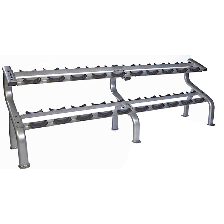 Troy Fitness 10 Pair Dumbbell Saddle Rack