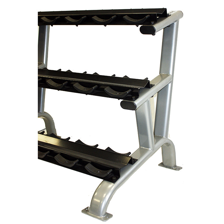 Troy Fitness 3 Tier 15 Pair Dumbbell Saddle Rack