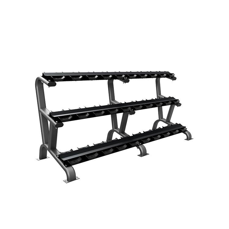 Troy Fitness 3 Tier 15 Pair Dumbbell Saddle Rack