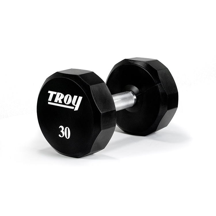 Troy Fitness 12-Sided Urethane Encased Dumbbell Set