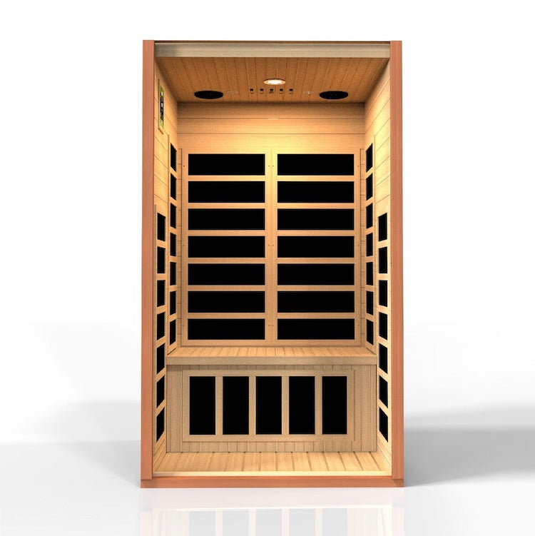 Dynamic Avila 1-2-Person Low EMF FAR Infrared Sauna (Canadian Hemlock)
